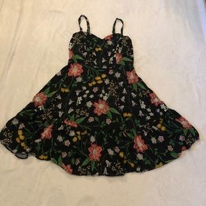 Black Floral Sundress